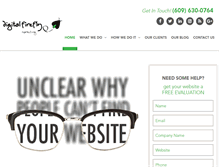 Tablet Screenshot of digitalfireflymarketing.com